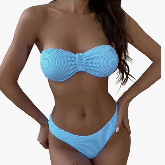 BRAND NEW WOMEN"S  TWO PIECE  BIKINI SWIMSUITS SET - Picture 1 of 15